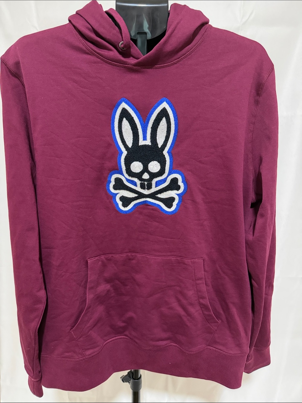Psycho Bunny Men’s Burgandy Hoodie
